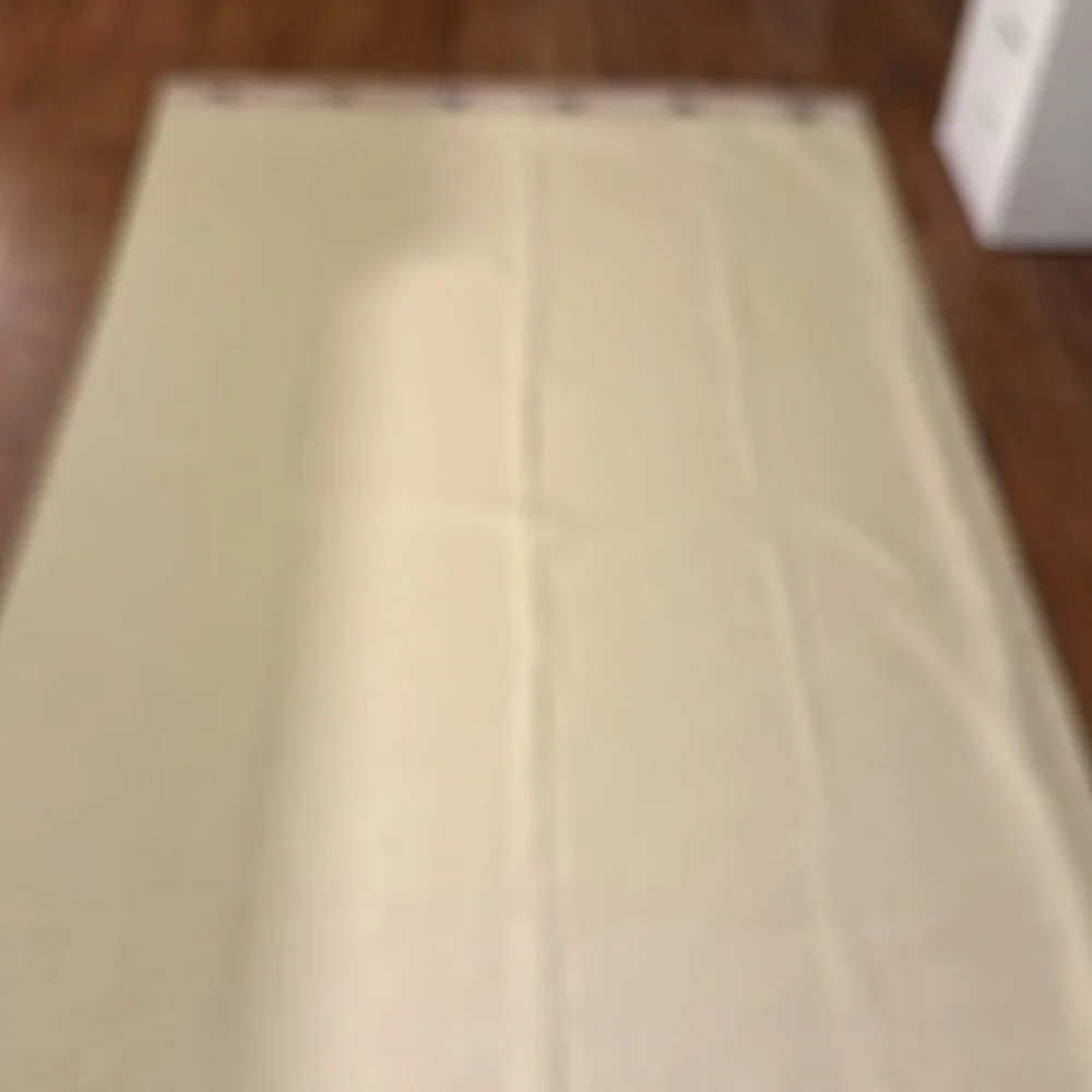 4 Crème color long curtains, big eyelets for curtain rod🤎🤎🤎